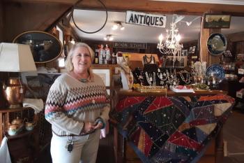 Iron Horse store manager Cathy Blair. JANE CARPENTER/Boothbay Register