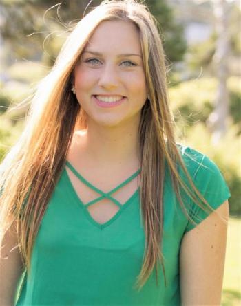 The youngest Grand Marshal of the Street Parade: 2018 Boothbay Region High School senior Page Brown. File photo