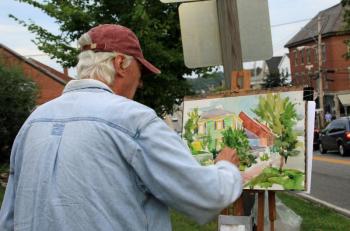 Tony van Hasselt participating in a plein air art event in August 2016. File photo