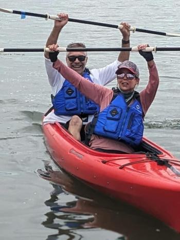 Karol and Walt Batansky of Boothbay took first place, winning the Speedy Gonzales award. CANDI JONETH/Boothbay Register