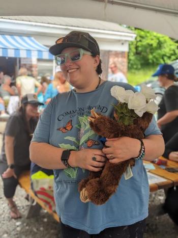 Molly Thibault of Southport wins the “Smelled All the Roses” award. CANDI JONETH/Boothbay Register