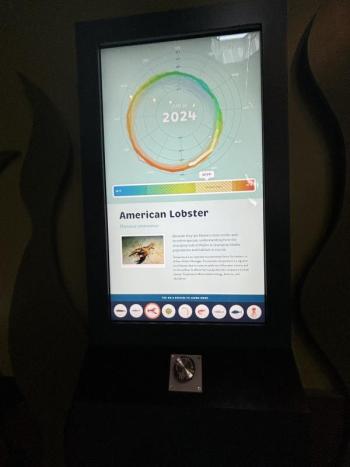 The Climate Wheel, a new learning tool. LISA KRISTOFF/Boothbay Register