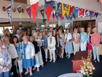 Members of the Boothbay Region Garden Club at their annual meeting and luncheon. Courtesy of David Applegate