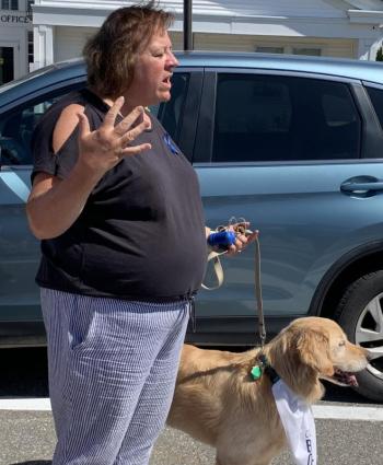 Janet Clark organized the third annual Veterans’ Suicide Prevention March, which took place June 1. BILL PEARSON/Boothbay Register