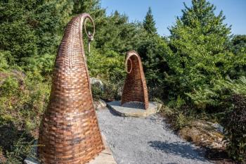 Shane Perley-Dutcher, Eci-Mahsosiyil/Fiddleheads (2024). Courtesy of Coastal Maine Botanical Gardens