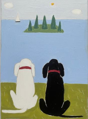 “Siblings” - acrylic on panel - Gail Page. Courtesy of Kerr+Jones Gallery Gail Page