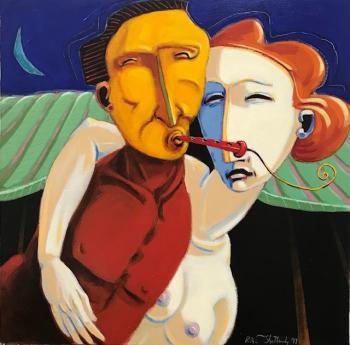 “Outside the Tent” - Robert Shetterly. Courtesy of Kerr+Jones Gallery Robert Shetterly
