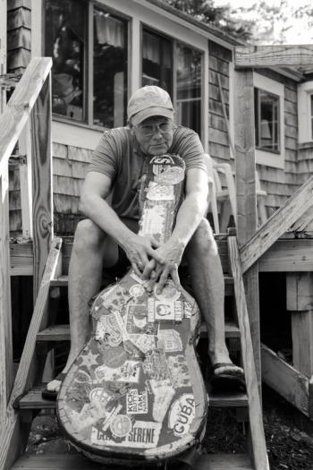 Philip “Pip” Walter, a professional musician in recovery living in Southport, will perform at 19 Towns, 19 Stories events in the towns of Somerville and Nobleboro. Hannah Latham photo, courtesy of Studio B