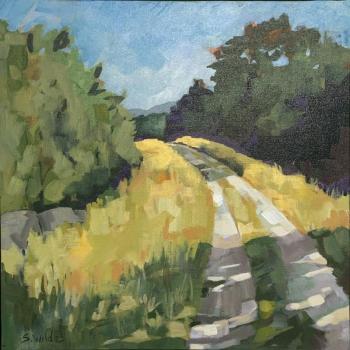 “The Road Less Traveled” by Sarah Wilde. The artist has work in BRAF’s Mermbers’ Show and a solo show upstairs. Courtesy of the venue Sarah Wilde