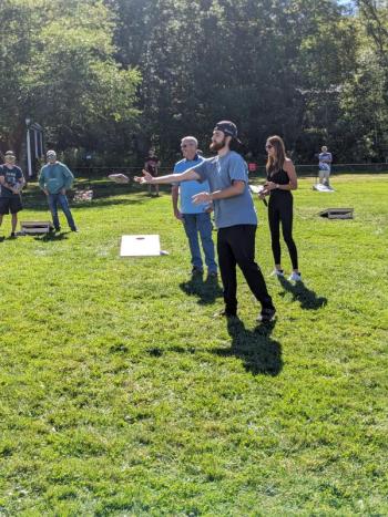 Boothbay Cornhole Classic. CANDI JONETH/Boothbay Register