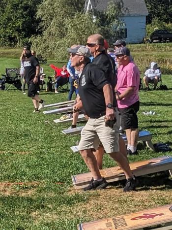 Boothbay Cornhole Classic. CANDI JONETH/Boothbay Register