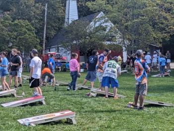 Boothbay Cornhole Classic. CANDI JONETH/Boothbay Register