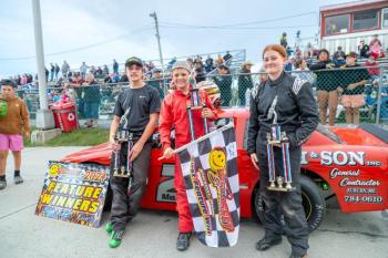 4 Cyl Pro Top 3, from left: Ben Burgess, Max Parlin and Chassidy Shorty. Jasen Dickey Photography