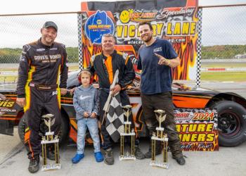 Super Street top 3, from left: Josh St. Clair, Jr. Official Zeke Turner, Bubba Pelton and Nick Morton. Jasen Dickey Photography Super Street top 3, from left: Josh St. Clair, Jr. Official Zeke Turner, Bubba Pelton and Nick Morton. Jasen Dickey Photography