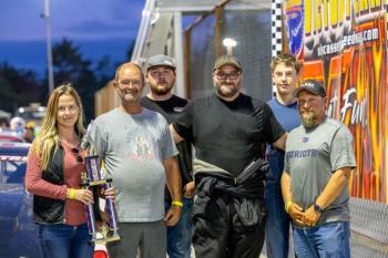 Sean Johnson and crew celebrate his Super Street victory. Jasen Dickey Photography