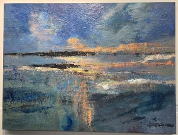 FIRST PLACE: "Ethereal Reflections" - an acrylic by Valerie Hart Valerie Hart