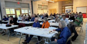 Boothbay Region Health Center's brain health presentation drew over 60 people to Bosarge Education Center at CMBG. LISA KRISTOFF/Boothbay Register Boothbay Region Health Center's brain health presentation drew over 60 people to Bosarge Education Center at CMBG. LISA KRISTOFF/Boothbay Register