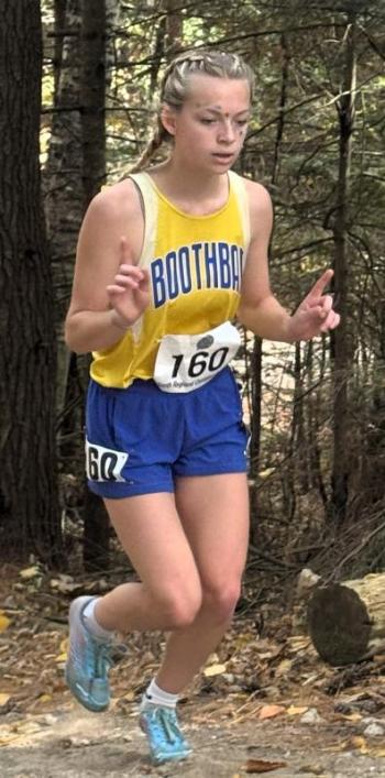 A girl runner. 