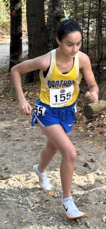 A girl runner. 