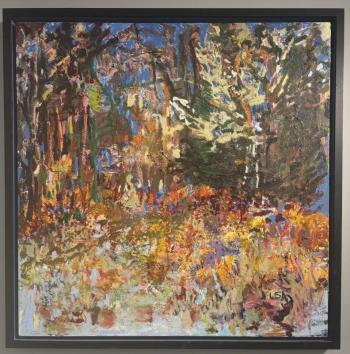 "Moody Woods" - oil by Linda Simmons-Arnold. Linda Simmons-Arnold