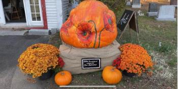 Penelope Poppy, 800 pounds of autumn gold. Courtesy of BRYMCA