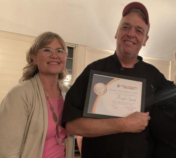 Ralph Smith received special recognition from the chamber's executive board with a Charitable Giving Community Award. BILL PEARSON/Boothbay Register ralph