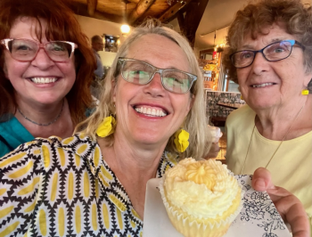 From left, Christine Buckley, Patrisha McLean, and Mary Lou Smith enjoying a yellow taste treat at the 2024 “Into the Light!” Foodie Festival that raised $28K for Finding Our Voices. From left, Christine Buckley, Patrisha McLean, and Mary Lou Smith enjoying a yellow taste treat at the 2024 “Into the Light!” Foodie Festival that raised $28K for Finding Our Voices.