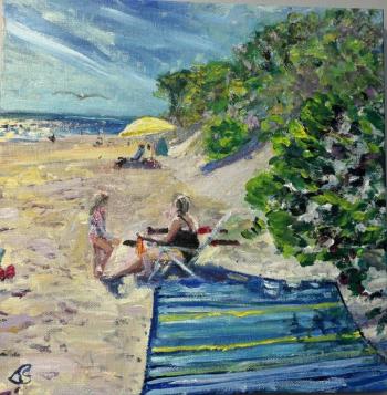 "Mother and Child, Popham" - John Sawyer oil. "Mother and Child, Popham" - John Sawyer oil.