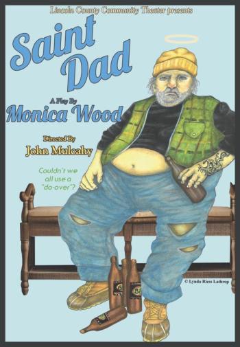 "Saint Dad" poster by artist Lynda Lathrop. Courtesy of Lincoln Theater