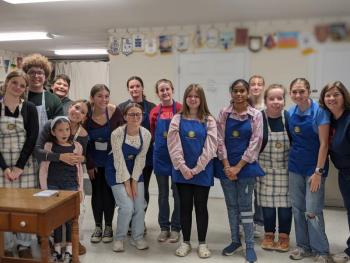 Interact Club servers. CANDI JONETH/Boothbay Register CANDI JONETH/Boothbay Register