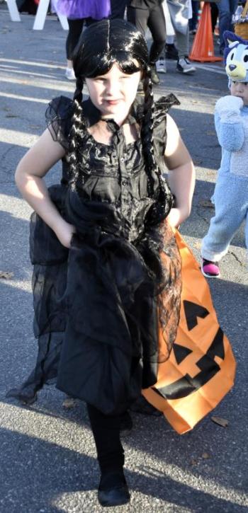Halloween parade participants.