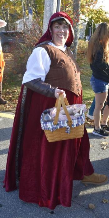 Halloween parade participants.