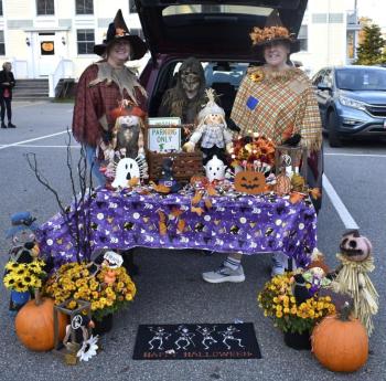 Halloween parade participants.