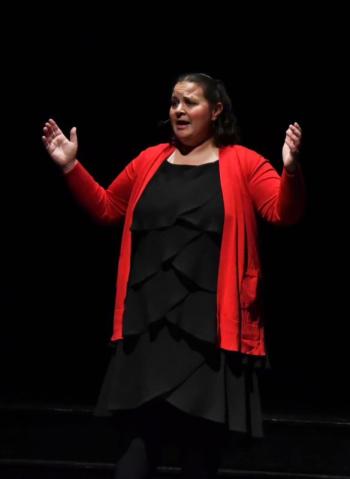  The Y Arts Director, Emily Mirabile, performed "Christmas Lullaby" from Songs For a New World. 