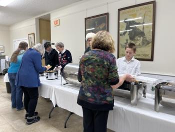 Christmas dinner at Legion Hall