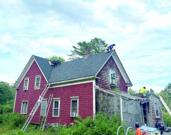 Barters Island roof job by RTLC. Courtesy of Jack Herger