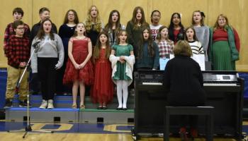 The Fifth and Sixth Grade Chorus. FRITZ FREUDENBERGER/Boothbay Register