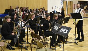The Boothbay Region High School Wind Ensemble. FRITZ FREUDENBERGER/Boothbay Register