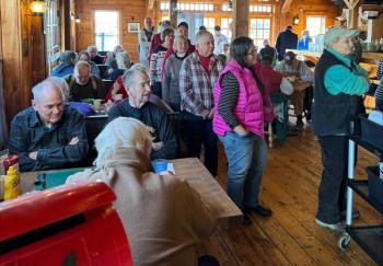 Eating and waiting to eat. Jen Mitchell photo
