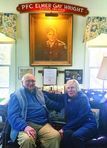 Howard Wright, 95, and wife Dorothy, who has been by his side every step of the way as he investigates the circumstances around his brother's death. ISABELLE CURTIS/Boothbay Register Howard Wright, 95, and wife Dorothy, who has been by his side every step of the way as he investigates the circumstances around his brother's death. ISABELLE CURTIS/Boothbay Register