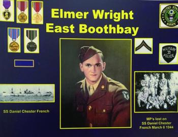 A composite of Elmer Wright's military service. 