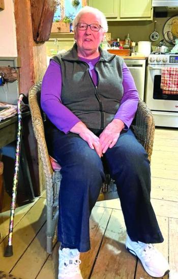 Evelyn Shahan retires after 20 years as president of Barters Island Community Association. Courtesy of Louise Cowan