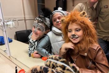 Y Arts cast members of "Madagascar Kids" in full costume and makeup. Courtesy Facebook photo