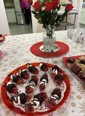 Desserts at the Feb. 5 lunch. Vicki Haugen photo