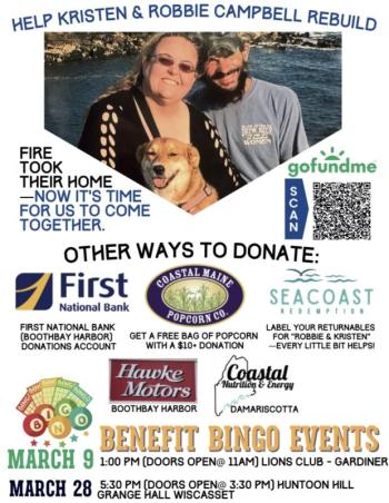 A flyer with information on how to support the Campbells. Courtesy of Kjirsten Flores