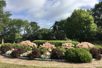 The Armillary Garden within the Boothbay Memorial Garden. Courtesy photo