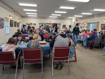 BRHS Interact Club hosts the annual spaghetti dinner to raise funds for Education Boothbay. CANDI JONETH/Boothbay Register Spaghetti Dinner