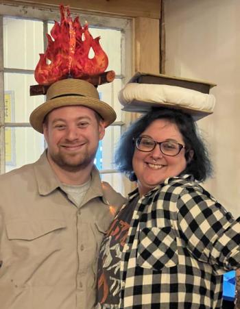 An example of the creative hats worn by attendees at a previous Hats Off For Health event. Patricia Royall photo