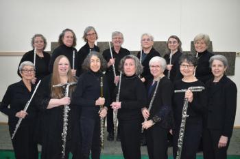 Midcoast High Winds Flute ensemble. Courtesy of the group