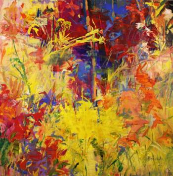 Peter Rudolph's "Lily Garden." Courtesy of Gleason Fine Art.